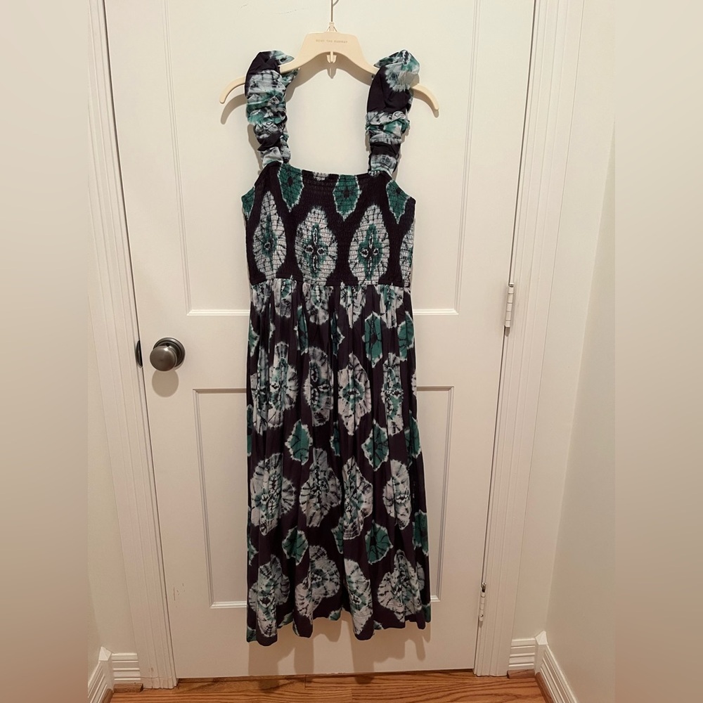 Sea New York Green and Black Textured Dress